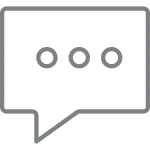 Chat Bubble Single SVG Icon